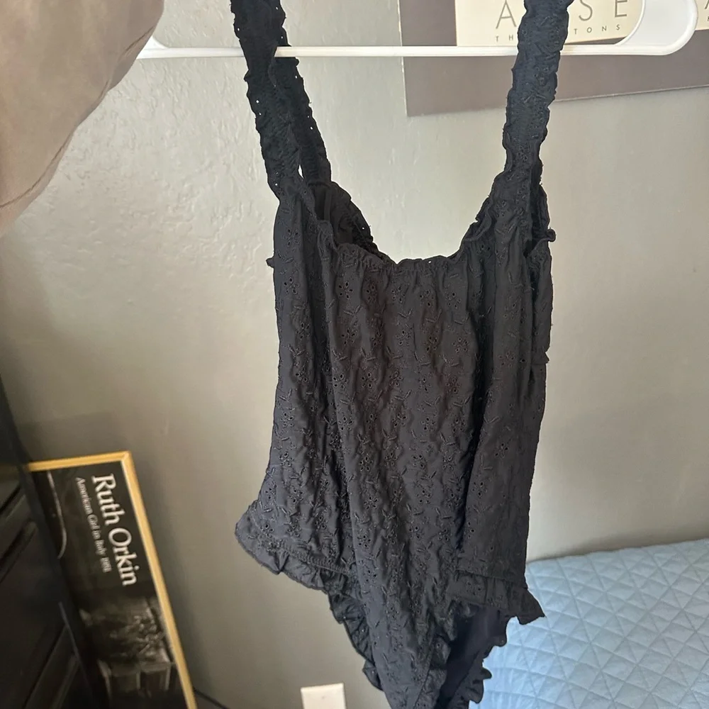 Frankie's Bikinis Black One-Piece Cutout Swimsuit